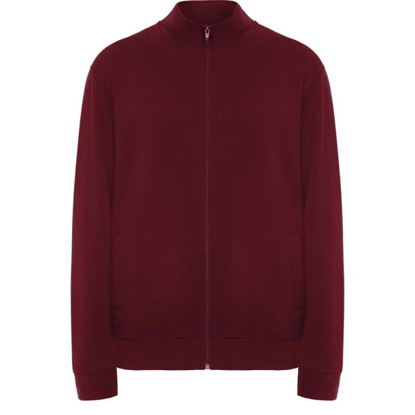 Sudadera cremallera cuello ULAN GRANATE ROLY