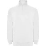 Sudadera media cremallera cuello rojo burdeos